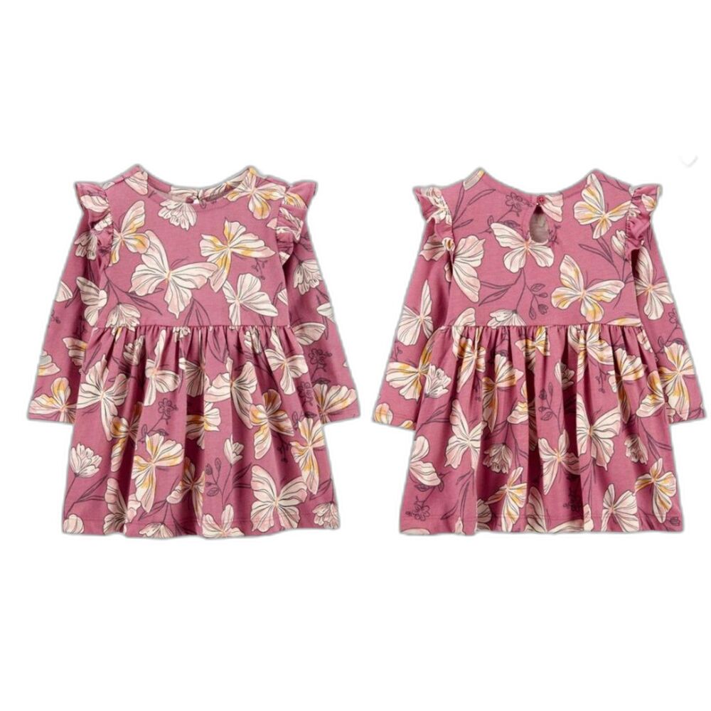 [4/ $25] Carter's Baby Butterfly Jersey Dress 12m